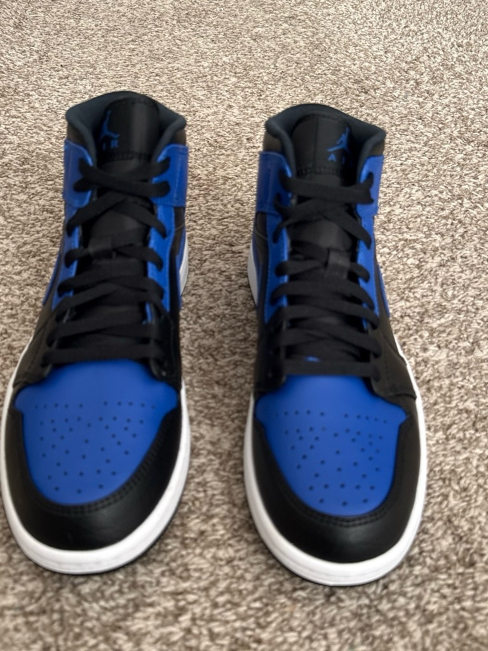 Nike Men's High-Top Sneakers in Black and Blue